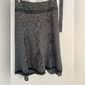 Lady’s Image boutique black and white checkered shirt size 12 women.